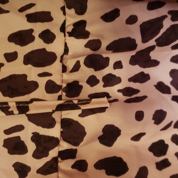 NORACORA Lady's Party Dress Cut Out Sleeves,Shoulder Straps Animal Motif - Picture 5 of 9